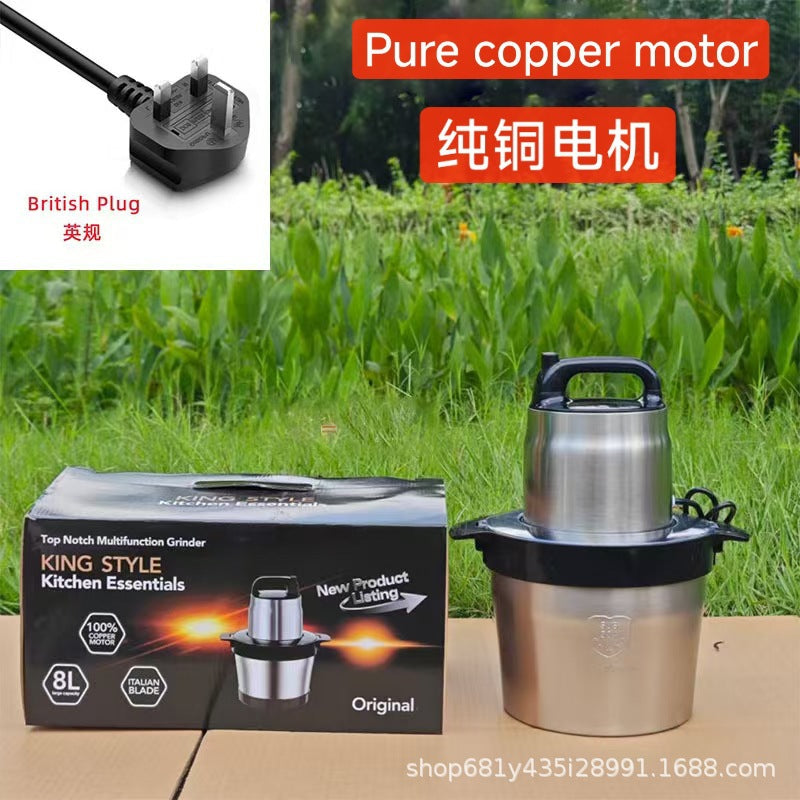 Fufumachine15L Meat Grinder Vegetable Chopper Garlic Press Multi-Functional Stainless Steel Blender Baby Food Processor