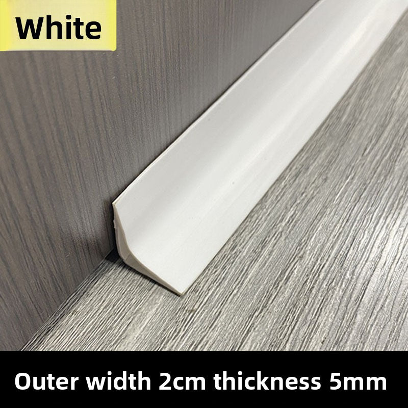 PVC Soft self-adhesive skirting board, rubber plastic stair corner wall sticker, window sticker, wall trim, waistline trim