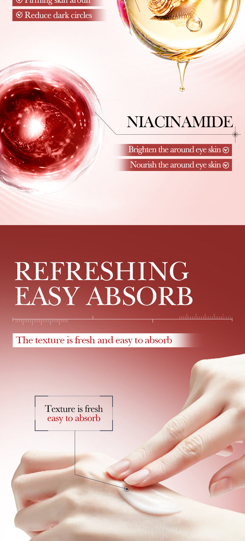 Snail Moisturizing Eye Cream BIOAOUA Hydrating and Moisturizing Eye Cream for Cross-Border Wholesale