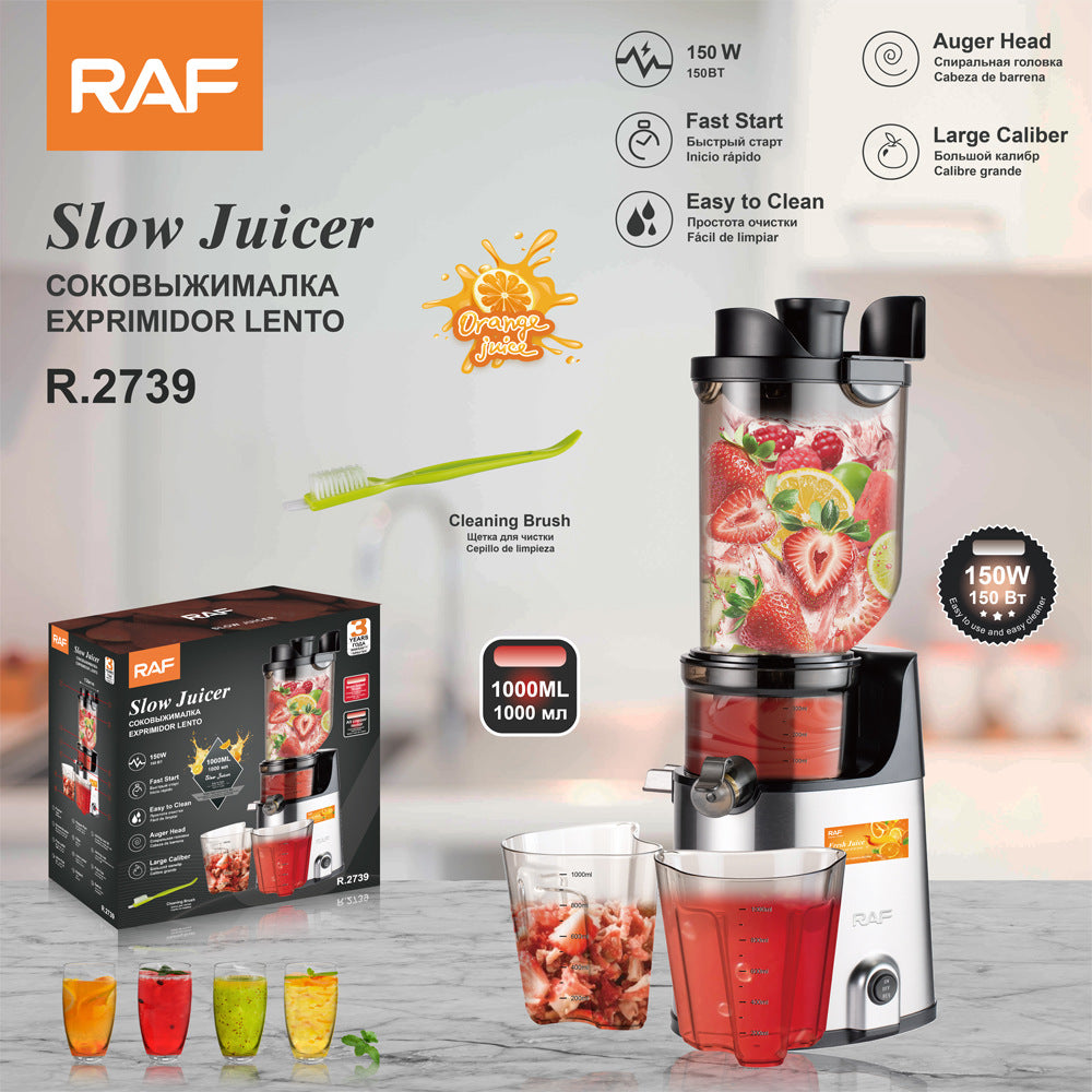 RAF Stainless Steel Juicer Children's Fruit Juice Machine/l Cooking Machine/Juicer Extractor with Juice and Pulp Separation R.2739