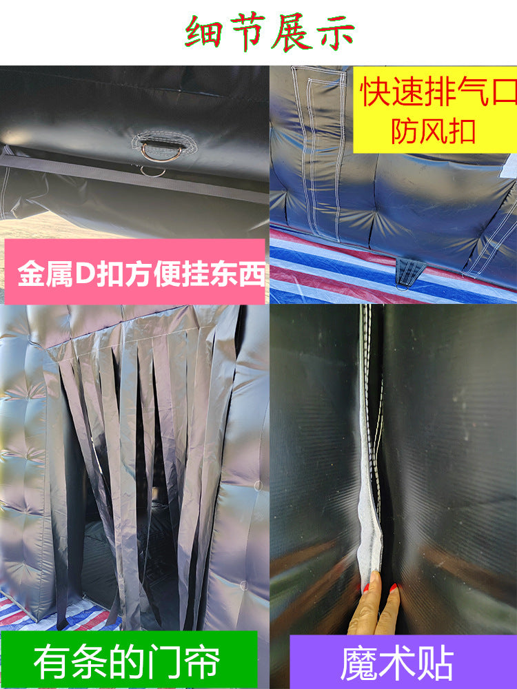 Internet Celebrity Inflatable Tent Large Outdoor Wedding Exhibition Mobile Banquet Tent Emergency Rescue Anti-epidemic Insulation Double Layer