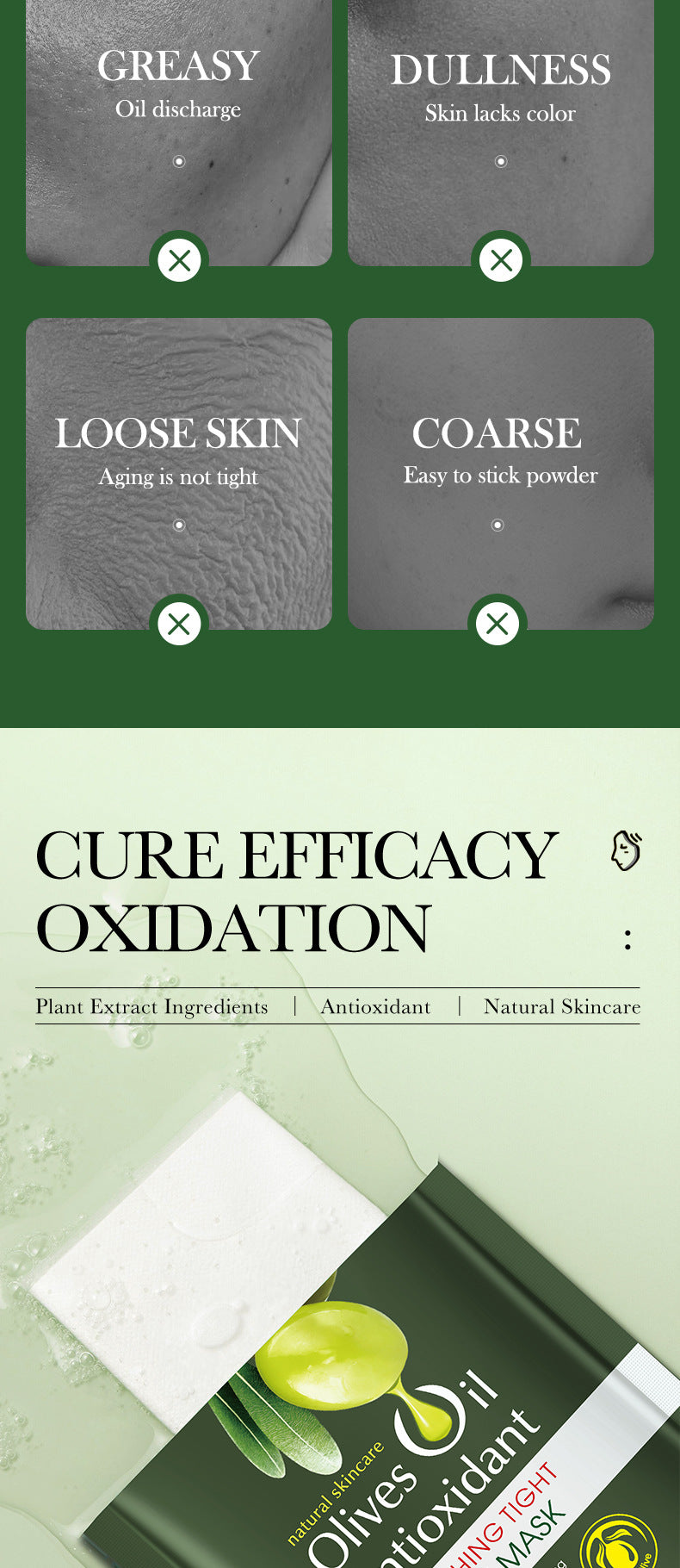 Olive Oil Mask25g ZOZU Hydrating Moisturizing Tablets for Cross-Border Wholesale