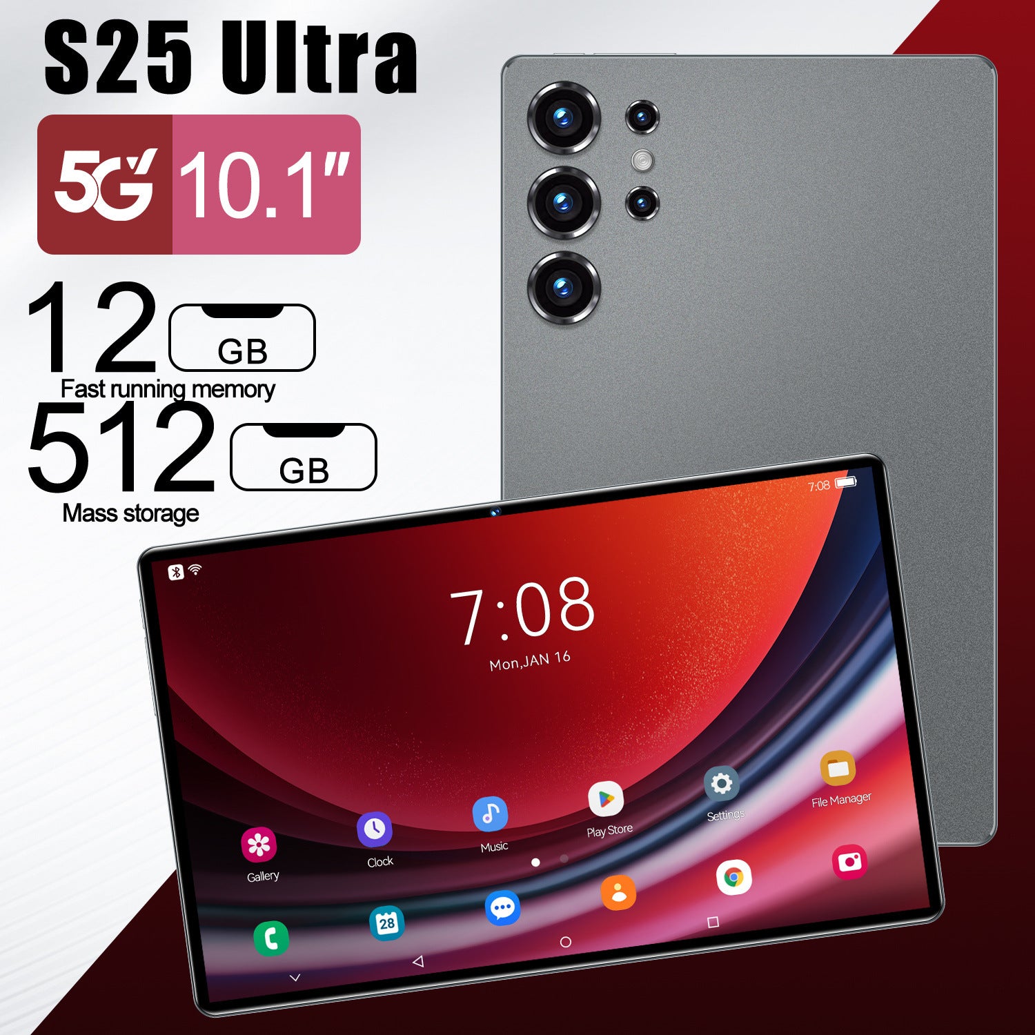 S25 Ultra Tablet Pc5G Plug-in Card Full Netcom Google Store APP Download Video Call Photo