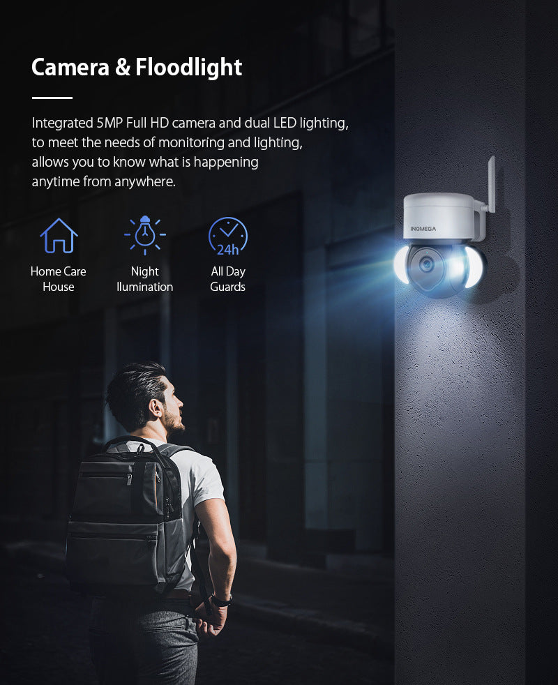 Factory Private Model 500High Definition Surveillance TUYA Wireless Garden Ball Camera WiFi Tuya Smart Surveillance Camera