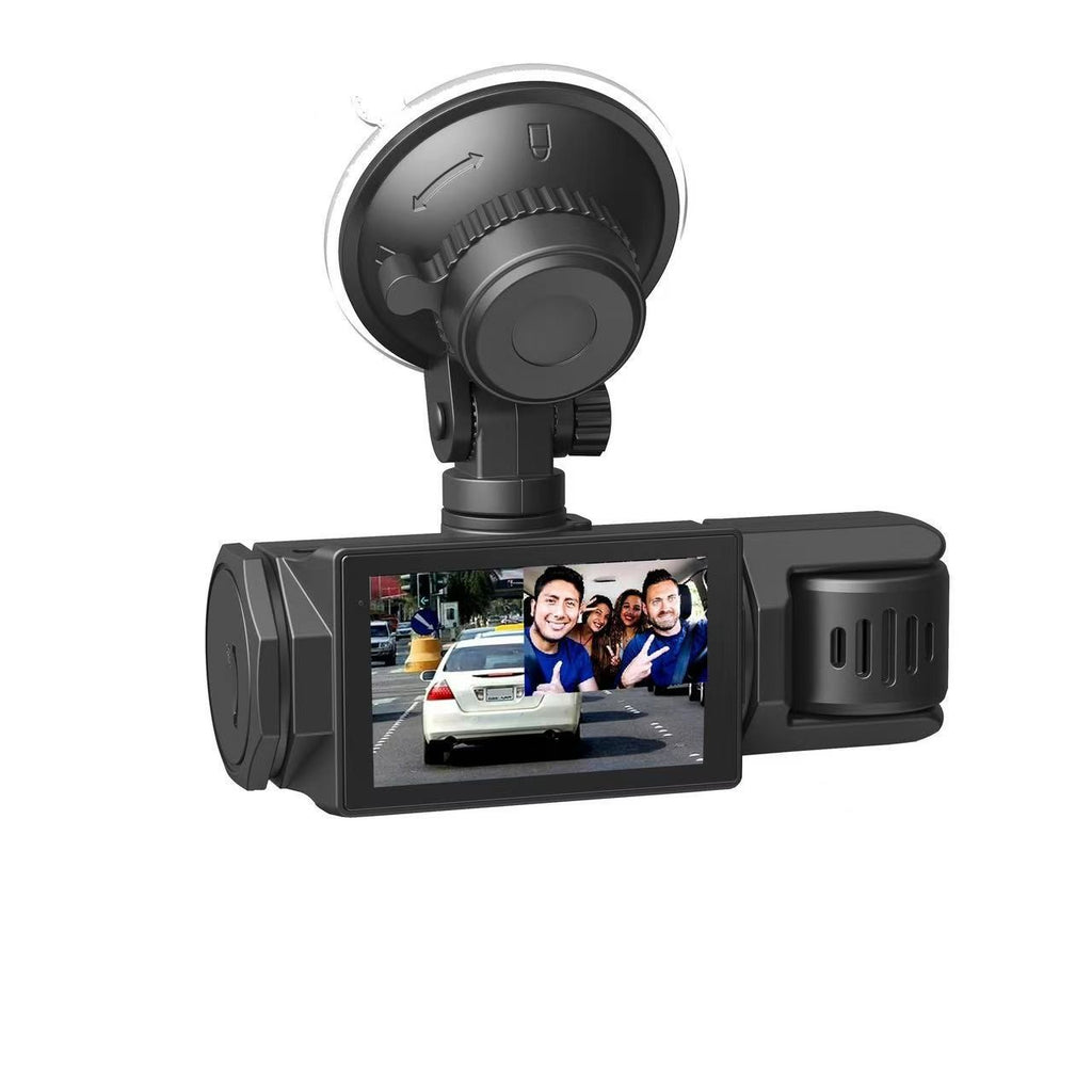Hd1080P Driving Recorder with Three Lenses and Rearview Camera for Mobile Phone WIFI Car DVR