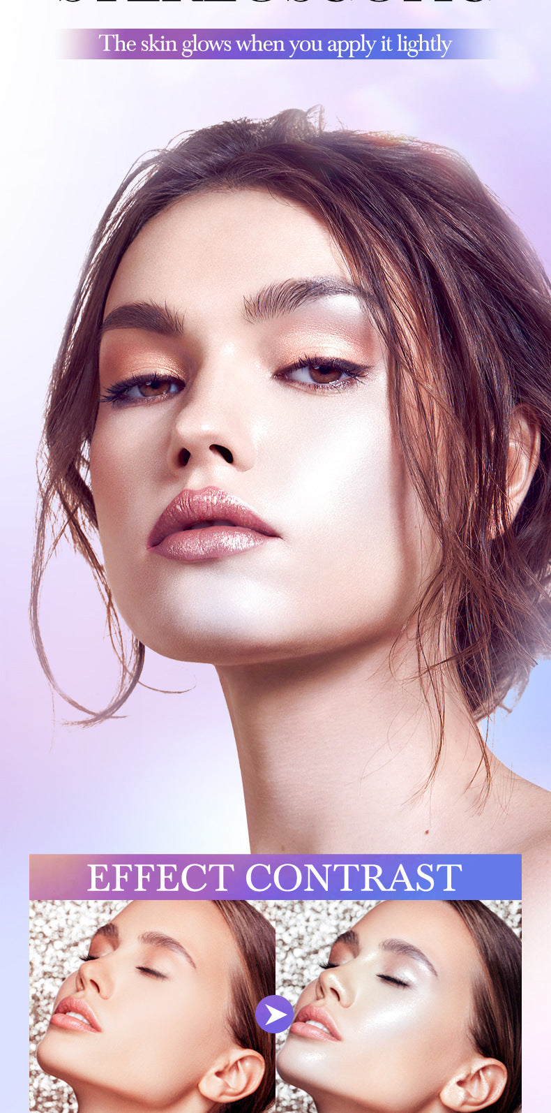 Colorful Highlight Gel SADOER Increase Facial Highlight Makeup Gel Cross-Border Wholesale