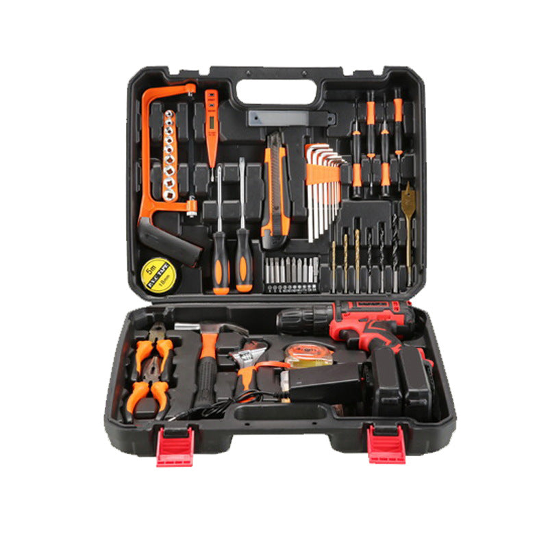 Rechargeable Electric Drill for Home Use, Electrician and Carpenter Lithium Drill, Portable Car Tool Box, Multifunctional Electric Screwdriver