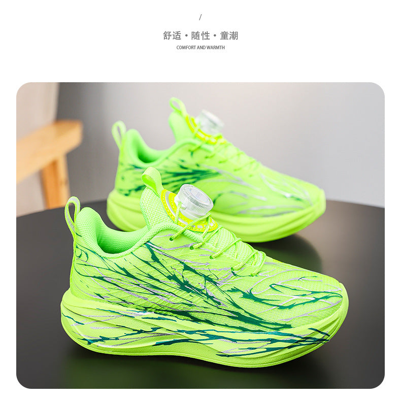 New children's casual running shoes, soft and comfortable mesh shoes, anti-slip and wear-resistant professional running shoes for boys