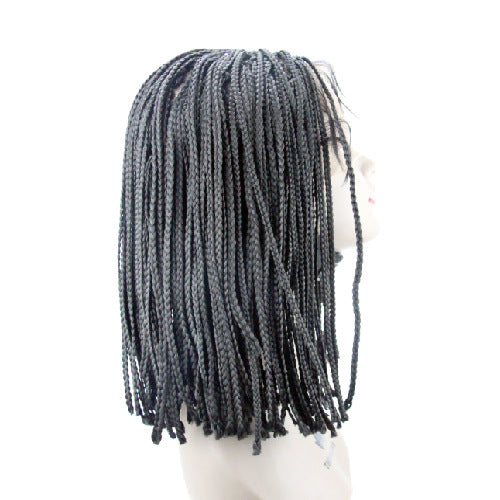 14 inch 360 Single Full Lace Braided Wigs for Black Women