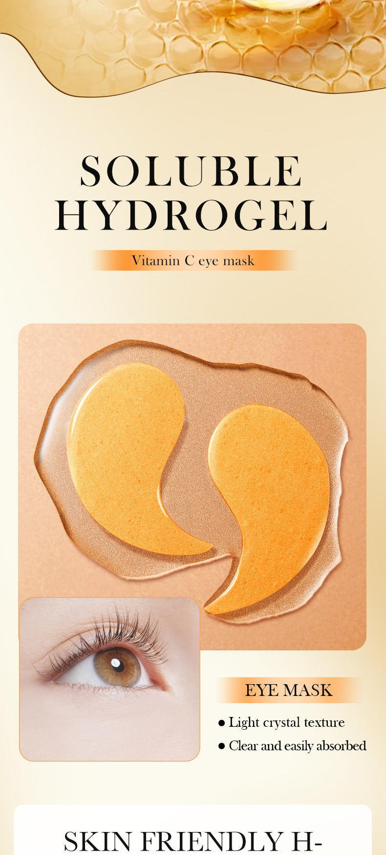 Eye Mask7.9g FAYANKOU24K Golden Aloe Vera Hydrating Nourishing Eye Mask Cross-Border Wholesale