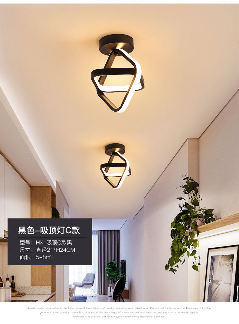 Aisle Light Entryway Hallway Light Iron Art Stair Light Cloakroom led Ceiling lamp balcony lamp Zhongshan lighting fixtures
