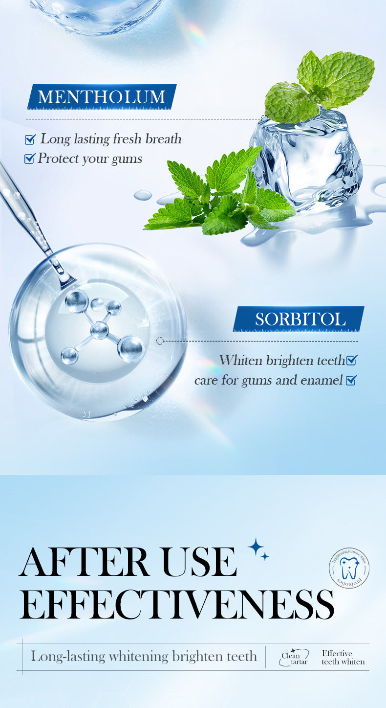 Full English Plant Fruit Probiotic Toothpaste SADOER Oral Whitening Teeth Gum Care Toothpaste  Wholesale