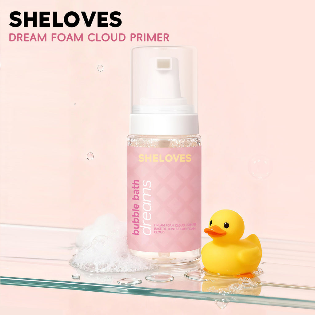 Exclusive Supply sheloves Foam Makeup Primer Invisible Pores Non-Cakey Brightening Skin Tone Isolation Patch Cream