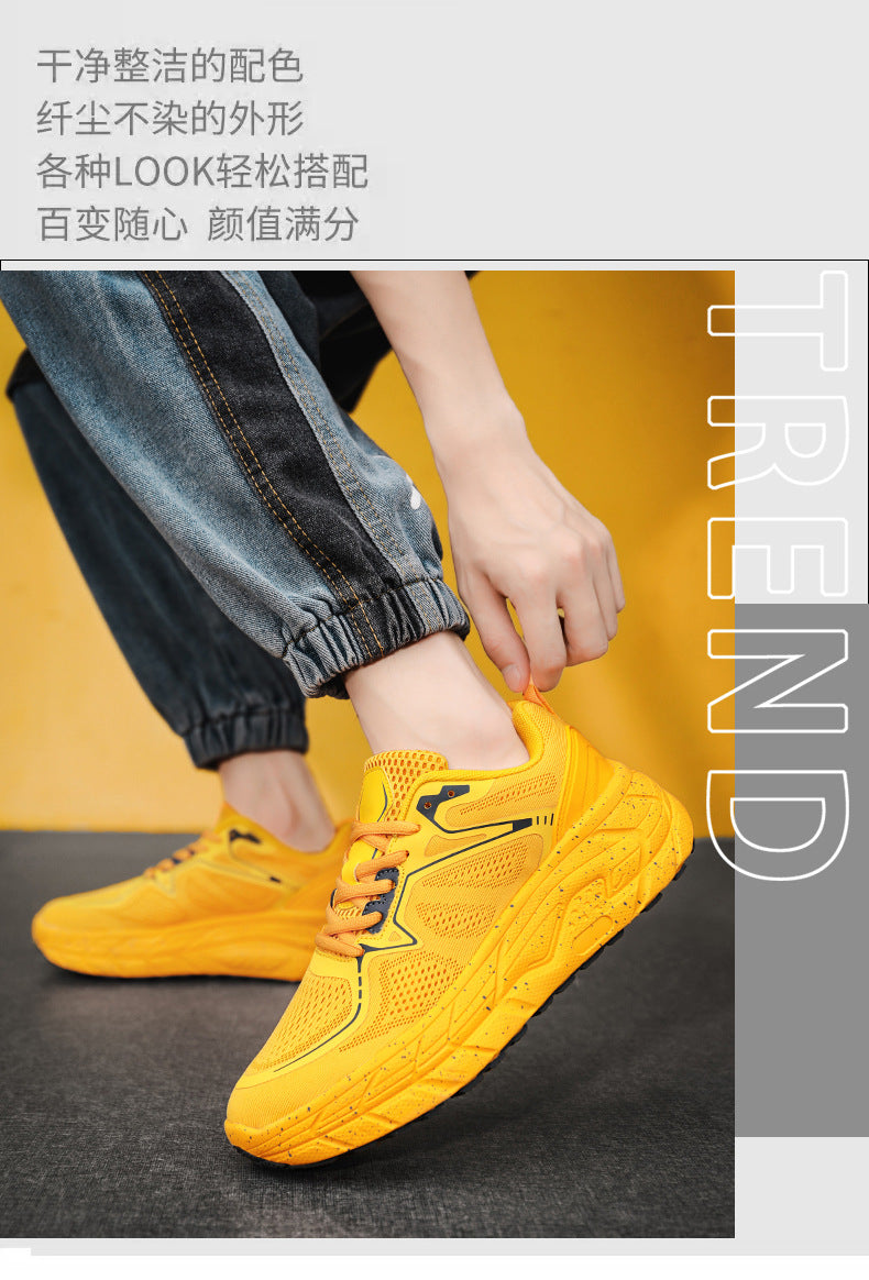 Dropshipping Couple Casual Sports Shoes Student Running Shoes Marathon Running Shoes Jacquard Foreign Trade Live Streaming Men's Shoes