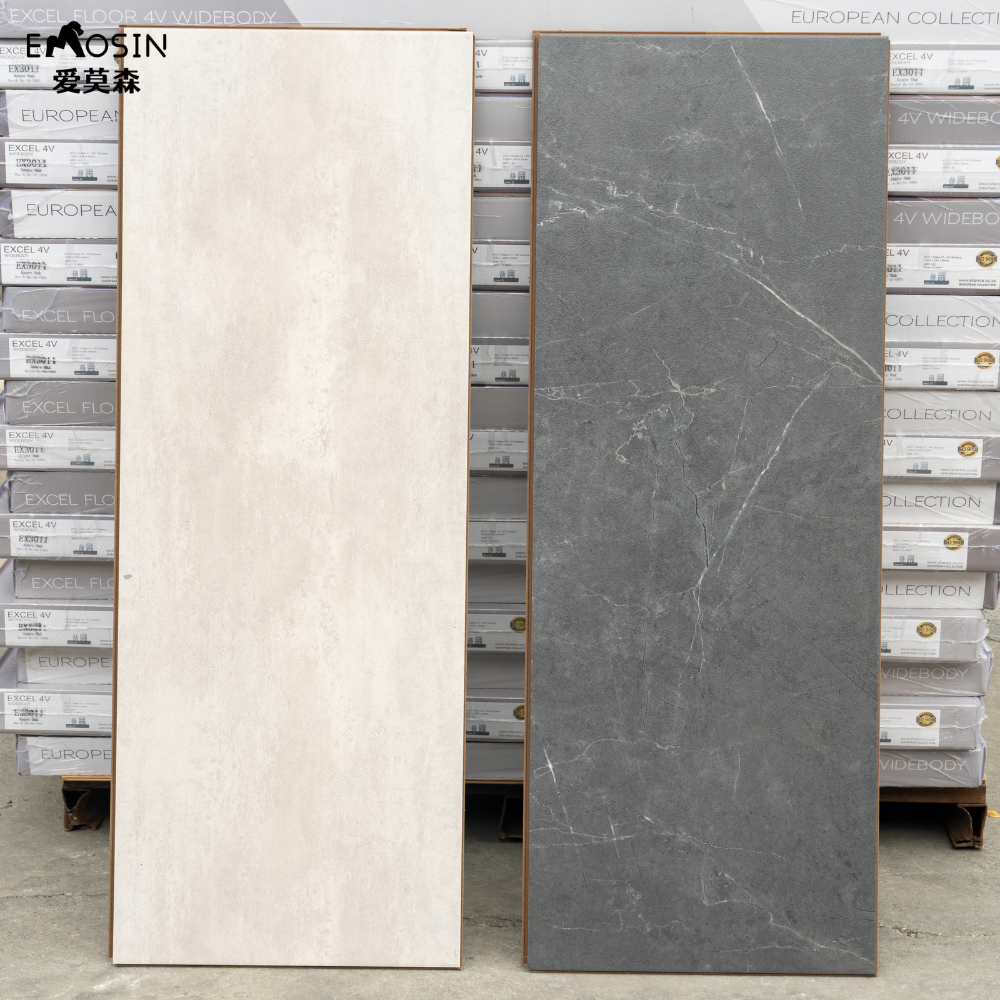 Kitchen Waterproof 8mm 12mm Grey White High Gloss Ceramic Looks Like Stone Marble Effect Laminate Flooring Tile