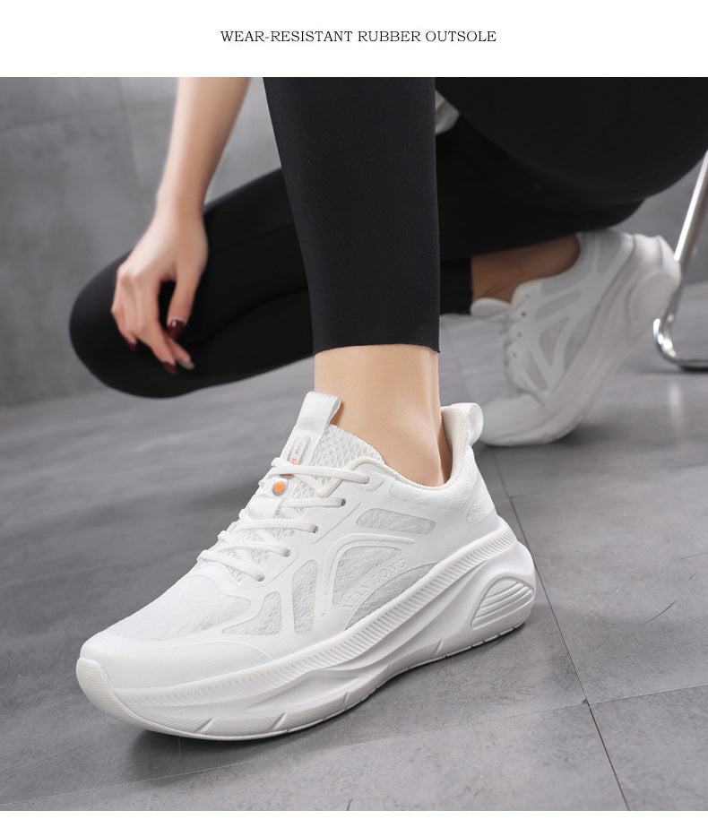 Professional Running Shoes for Men and Women, Spring and Summer New Soft Sole, Lightweight, Shock Absorption, Breathable, Jump Rope, Non-Slip, Marathon Walking Shoes