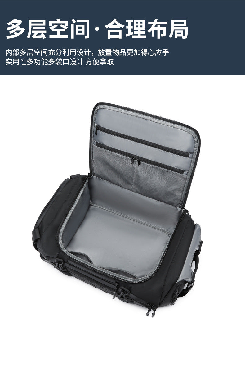 Travel Bag Men's Large Capacity Short-distance Business Trip Fitness Bag Waterproof Handheld Shoulder Multi-functional Lightweight Storage Bag