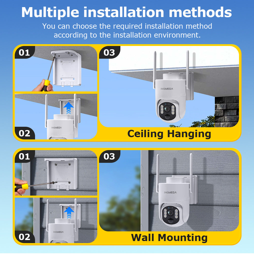 Exclusive Supply4G Solar-powered Camera300Wan HD Full Color Night Vision Outdoor Low Power Battery Camera