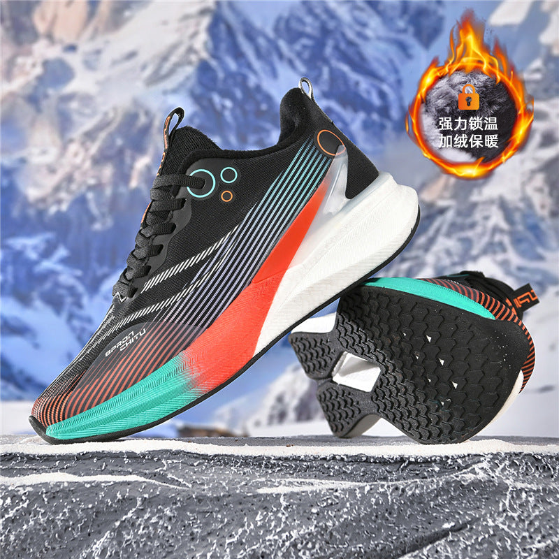Red Rabbit8pro Running Shoes2025New style fleece-lined warm shock-absorbing sports shoes casual real carbon plate racing running shoes