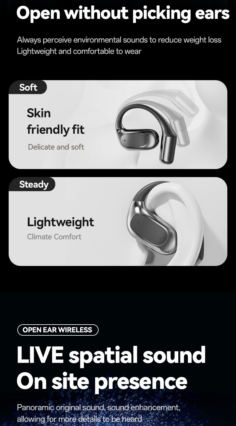 M114Hot-selling Rotatable Ear-hook Bone Conduction High Aesthetic Wireless Bluetooth Earphones Wholesale