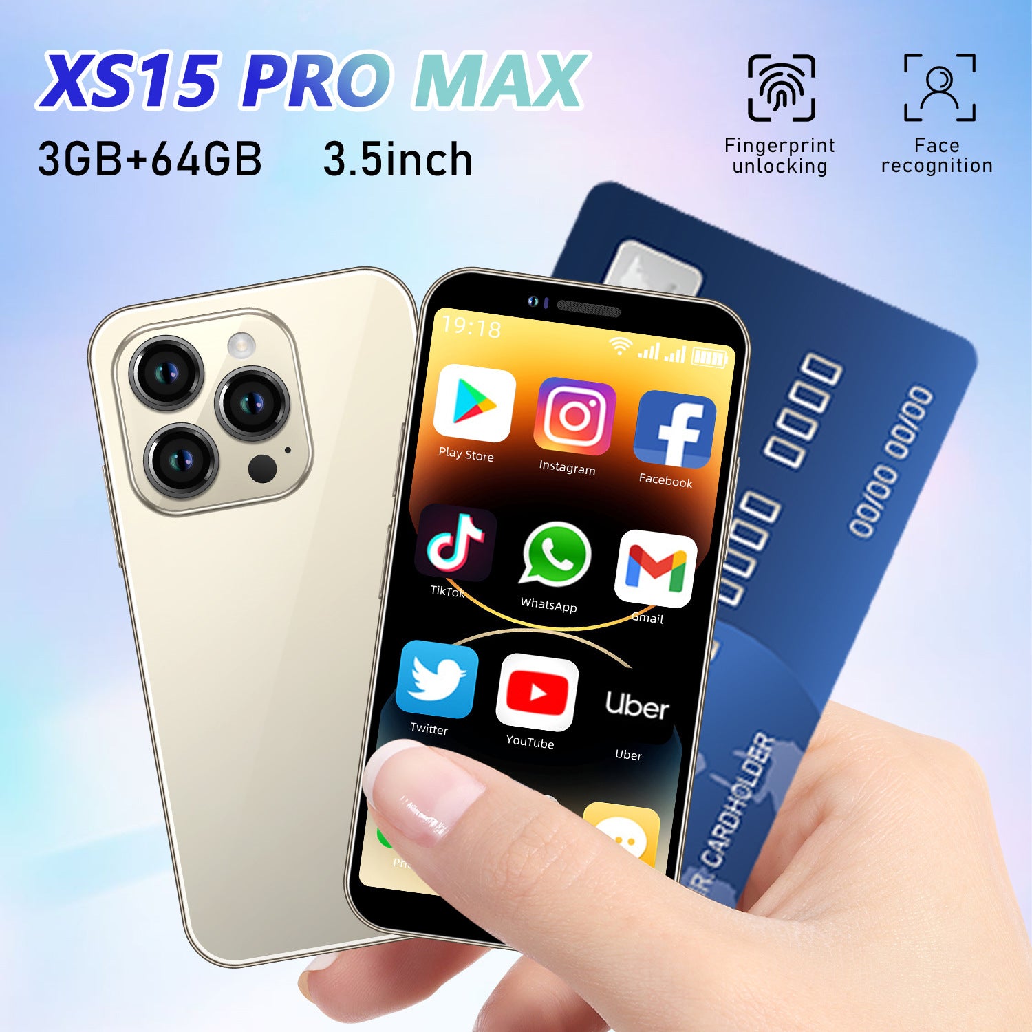 New Mini XS15Smartphone Ultra Small Pocket Android System Quad-Core Backup Phone Factory in stock