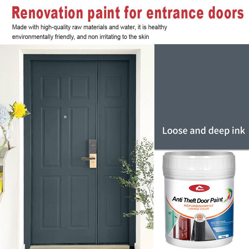 Anti-theft Iron Door Paint Metal Aluminum Alloy Iron Door and Window Renovation Color Change Rust-Proof Water-Based Paint Latex Paint
