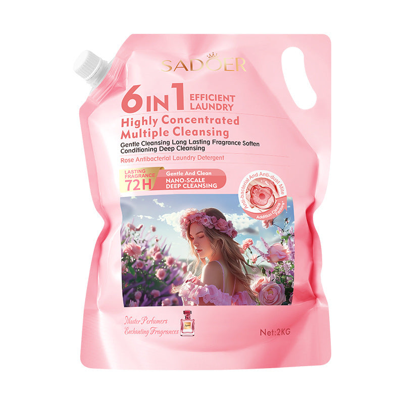 Cross-border Large Capacity Lavender Antibacterial Laundry Detergent2KG Clean Fragrance Export Manufacturer Wholesale