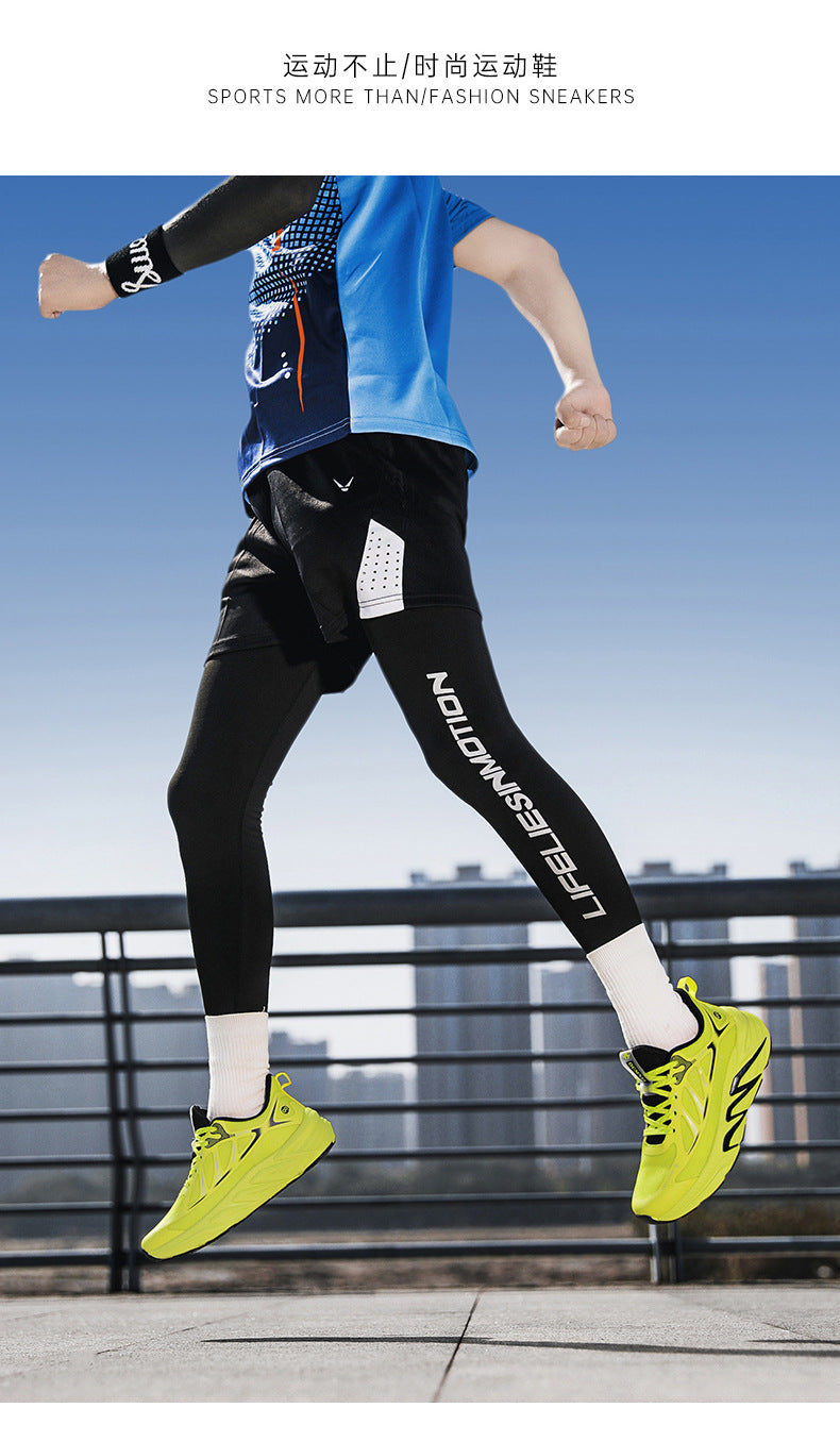 New Foreign Trade Running Shoes for Men and Women, Couple Style, Large Size, Versatile Marathon Outdoor Casual Cycling Jogging Sports Shoes