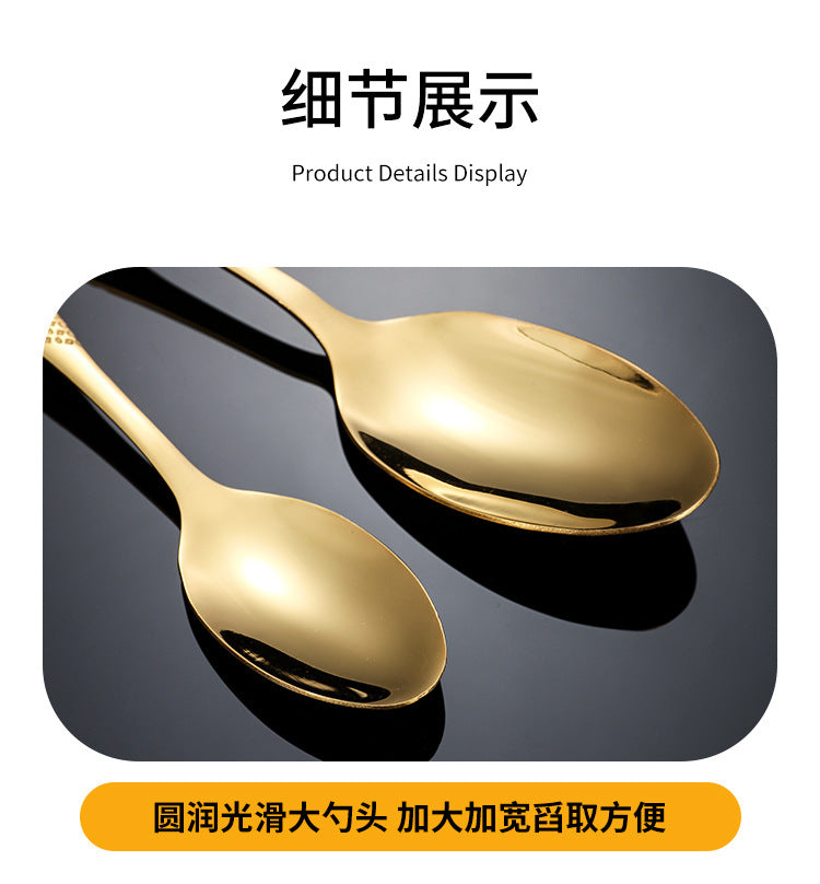 New Hot Selling Stainless Steel Star Diamond Tableware Knife, Fork and Spoon40Set20Set of Steak Knives and Forks