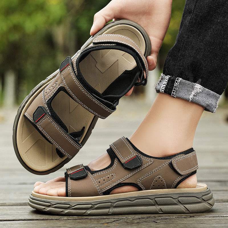 Men's Sandals2025Summer Outerwear ins Trendy Men's Dad Shoes Men's Driving Vietnamese Beach Sandals