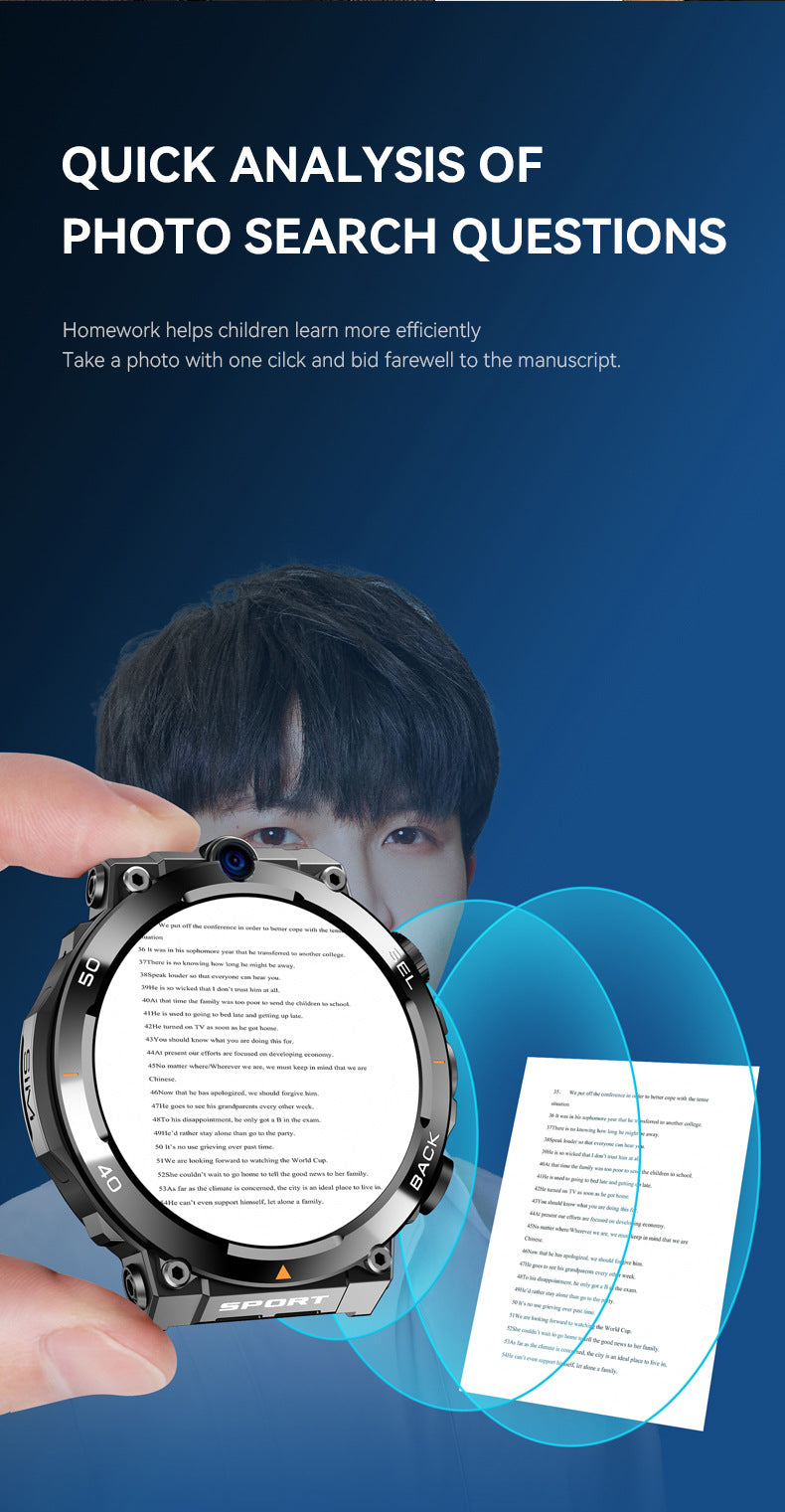 H10Smart Watch5G Full Netcom SIM Card Google Store Support APP Download Dual Camera Video Call