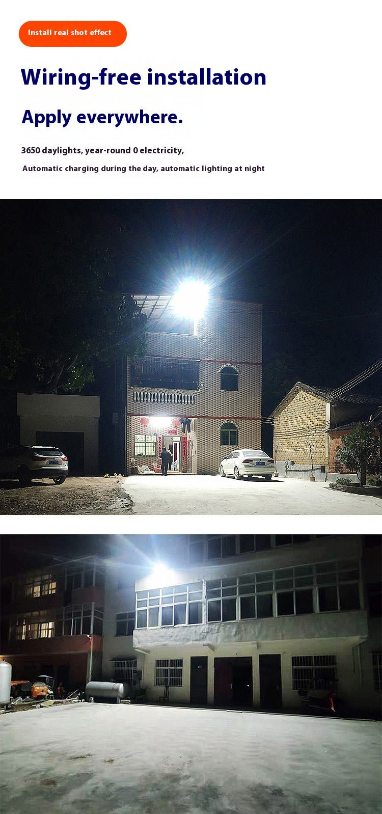 Wholesale Cross-Border New Super Bright LED Solar Flood Lights Outdoor Waterproof Garden and Street Lighting with IP65 Rating