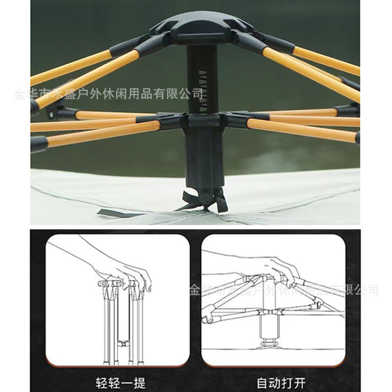 Tent Outdoor Portable Folding Automatic Camping Quick Open Sun Protection Thickened Rainproof Tent Full Set Wholesale