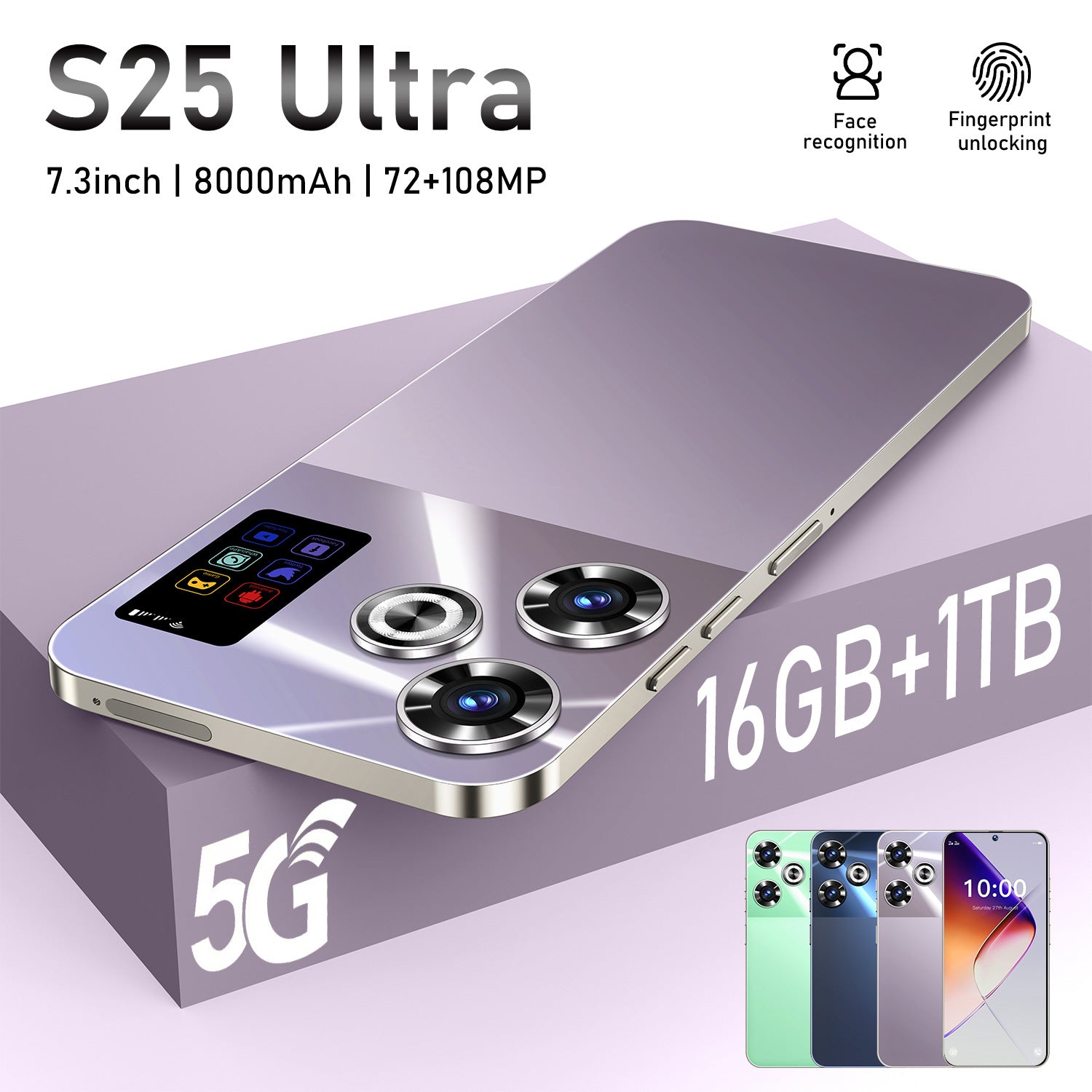 Hot Selling Smart Phone S25 Ultra Brand new Android phone16+1T Wholesale for Mobile Phone Manufacturers