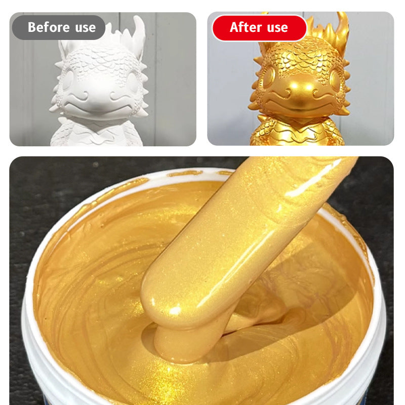 Gold and Silver Latex Paint baolisi Iron Art Steel Color Steel Tile Renovation Coating Anti-Rust Industrial Metal Paint
