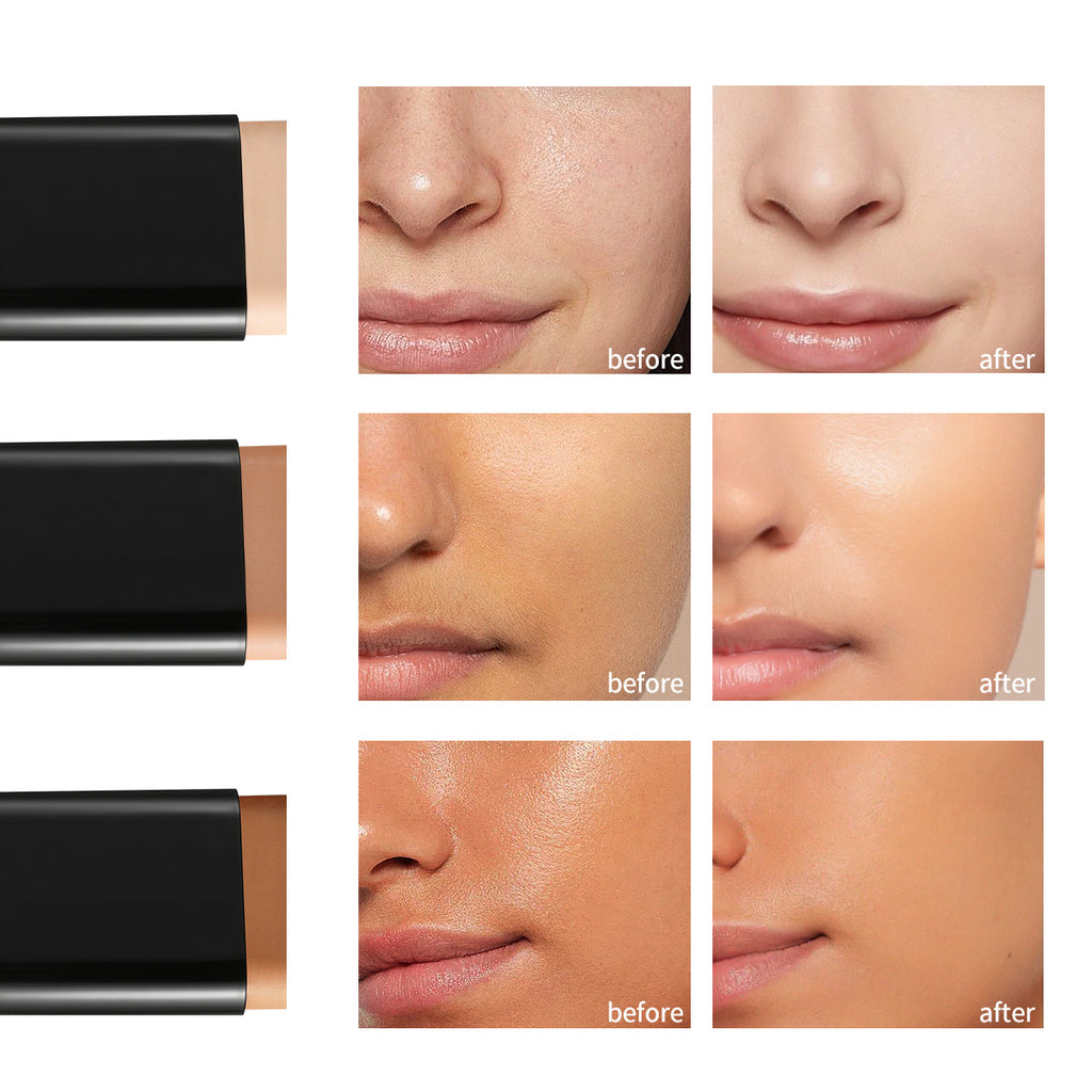 AliExpress Waterproof Foundation Stick Concealer Waterproof Dual-Ended Makeup Brush 2-in-1 Nude Makeup Foundation Liquid Non-Smudge