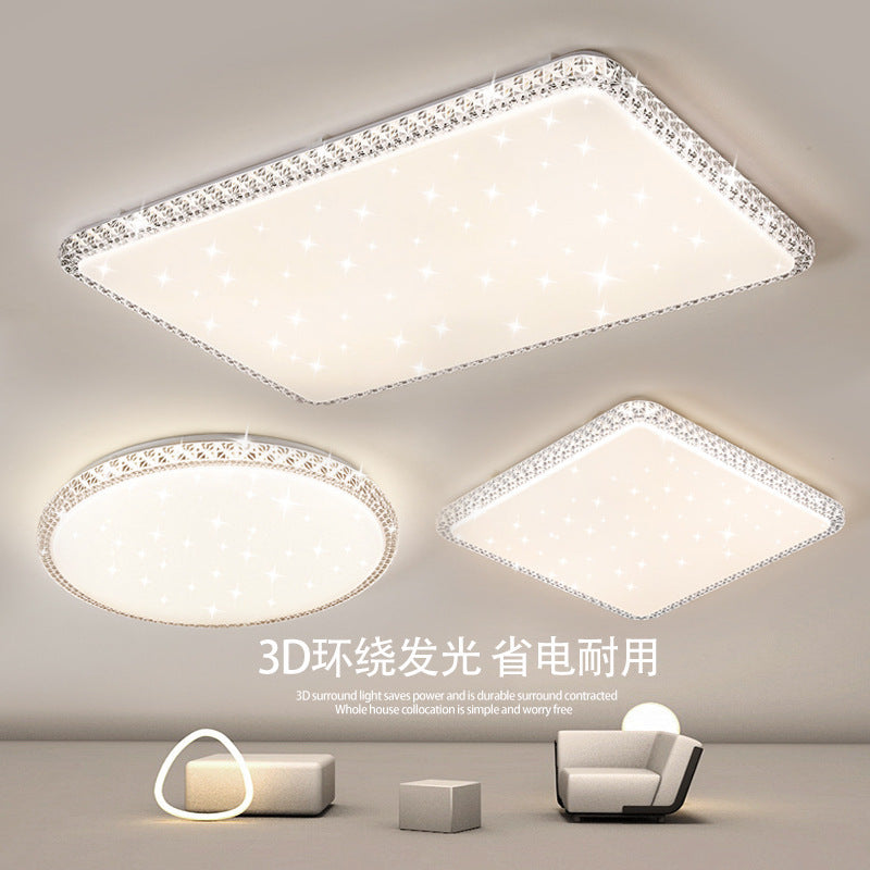 Imitation Crystal New Living Room Lamp LED Ceiling Lamp Master Bedroom Light Fixture Modern Simple Elegant Luxury Hall Main Light