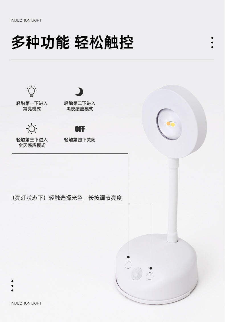 new indoor wireless wall light spotlight Charging led Intelligent Human Body Sensor Light Remote Control Picture Light
