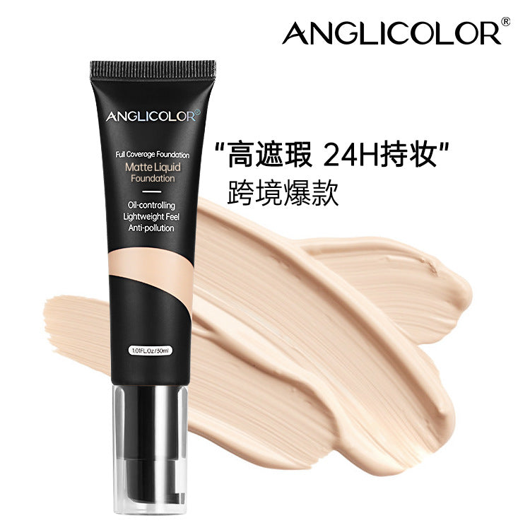 Anglicolor Hot-selling Foundation Liquid Concealer Long-lasting Non-cakey Oil Control Hydrating Foundation Cream