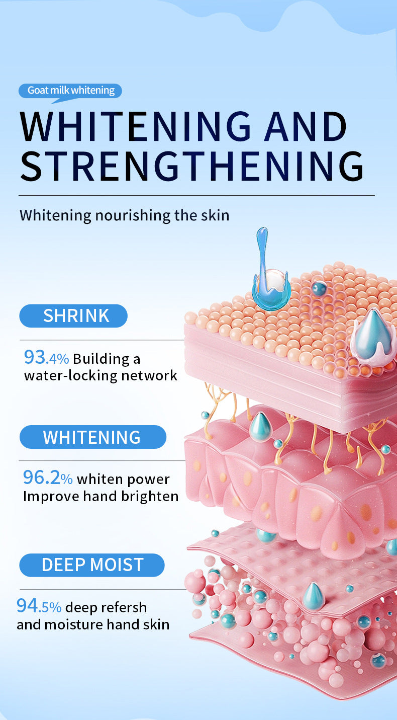 Goat Milk Whitening Hand Cream SADOER Autumn and winter moisturizing hand cream cross-border foreign trade wholesale