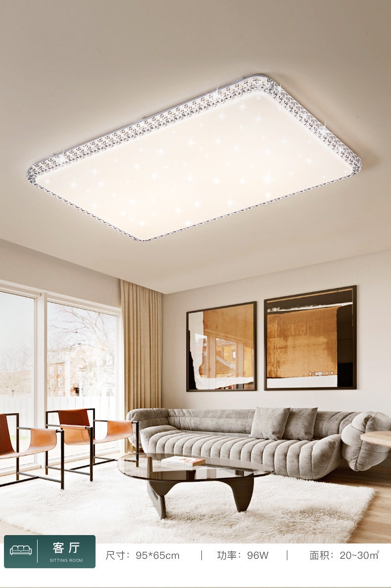 Imitation Crystal New Living Room Lamp LED Ceiling Lamp Master Bedroom Light Fixture Modern Simple Elegant Luxury Hall Main Light