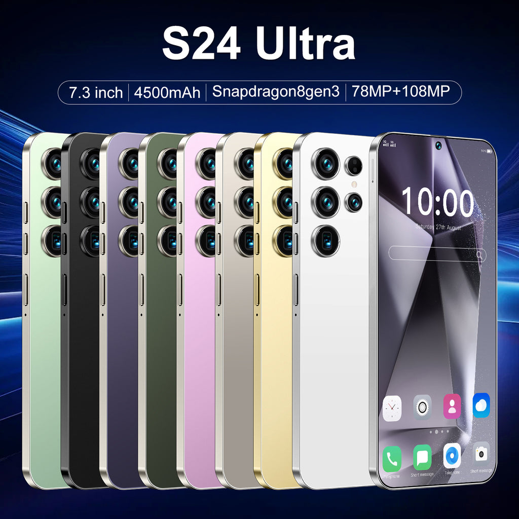European Bestseller S24 Ultra Smartphone4+128G Large Screen Android Phone Source Factory