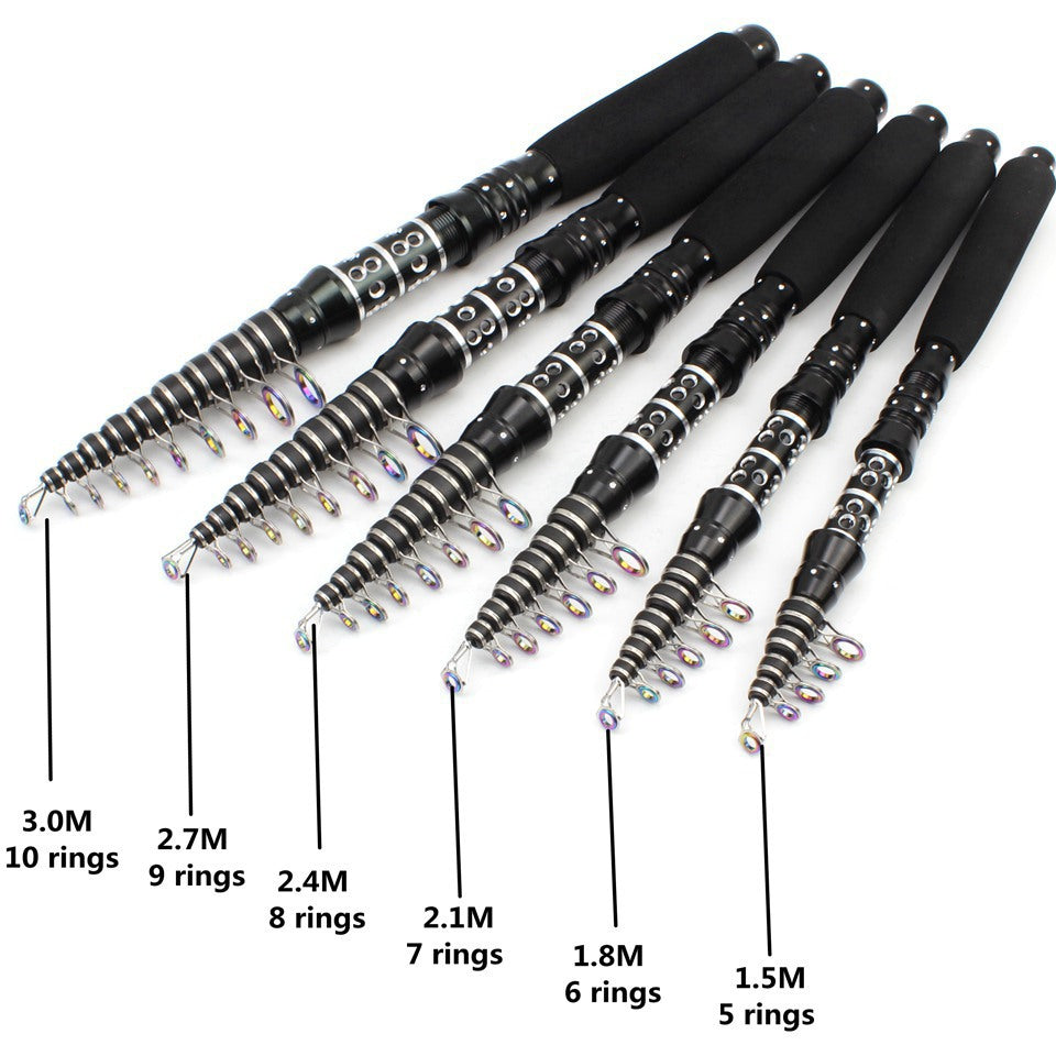 An ultra-short mini sea rod, telescopic lure rod that can be placed in a backpack