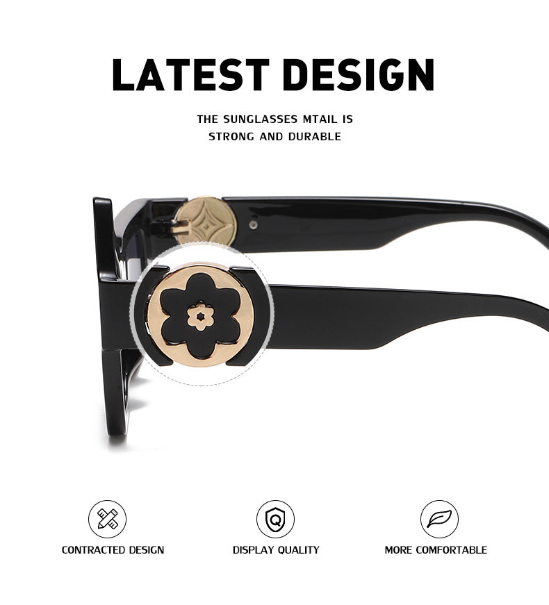 European and American Steampunk Sunglasses Unique Irregular Outdoor Sun Protection Sunglasses for Men High-end Glasses Wholesale