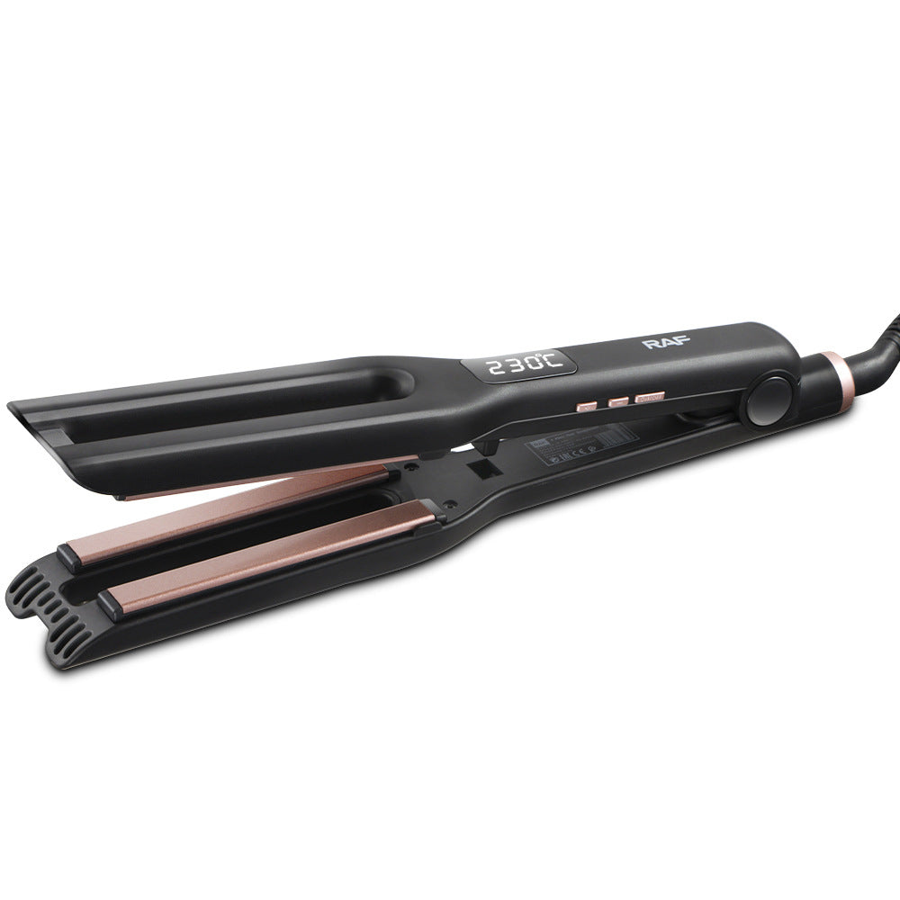 RAF  Portable Hair Curler Dormitory Home Fluffy Straight Hair Heating Clip Board Easy To Carry Multi-Functional Curling Iron