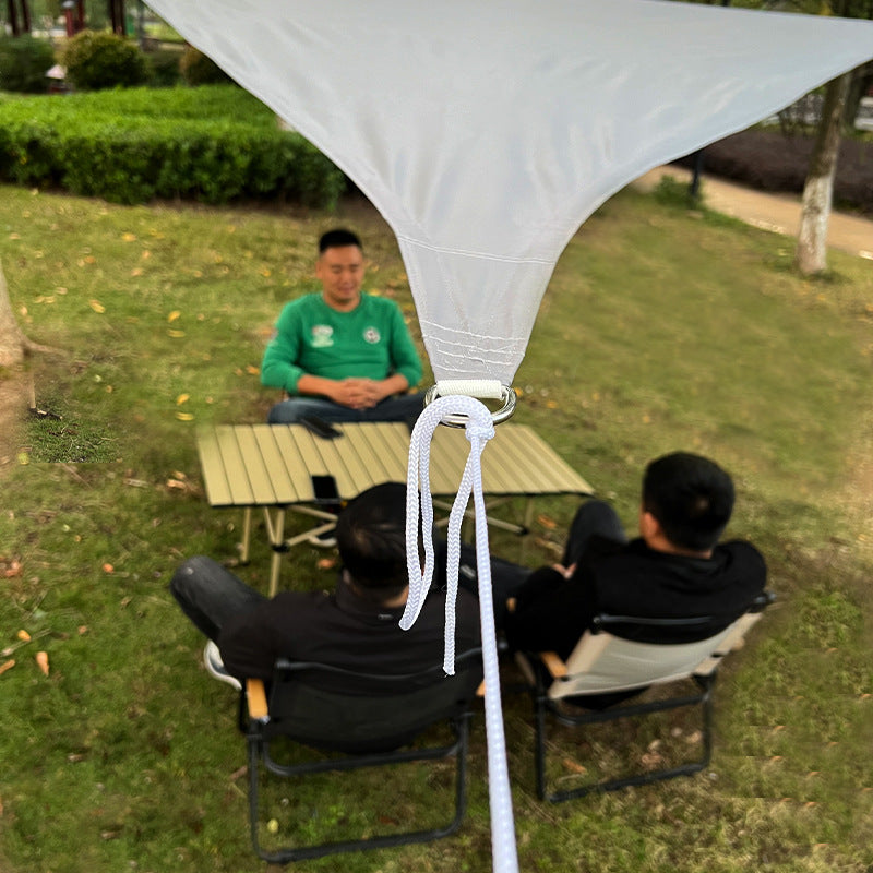 210D Sunshade Sail Camping Sun Protection Triangle Canopy Courtyard Garden Sun Protection Triangle Canopy Beach Sun Protection Sunshade Sail