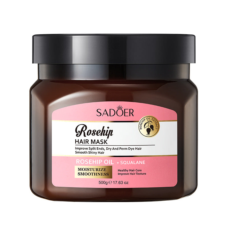 Cross-border Rosehip Oil Hair Mask500g Moisturizing and Smooth Hair Conditioner Export Manufacturer Wholesale