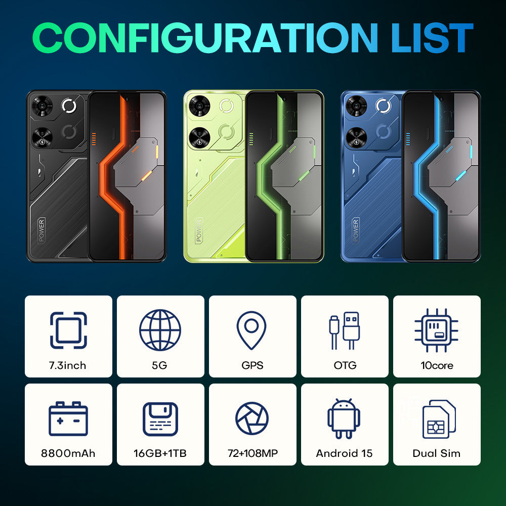 New Hot Pova7 Pro7.3Inch16+1T Android All-in-One Smartphone