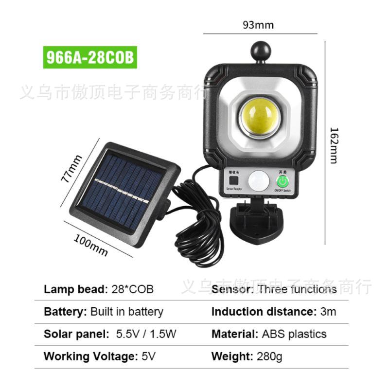 Outdoor Solar Light Lithium Battery Street Light Split Type Garden Light LED Wall Lamp Human Body Sensor Garden Light