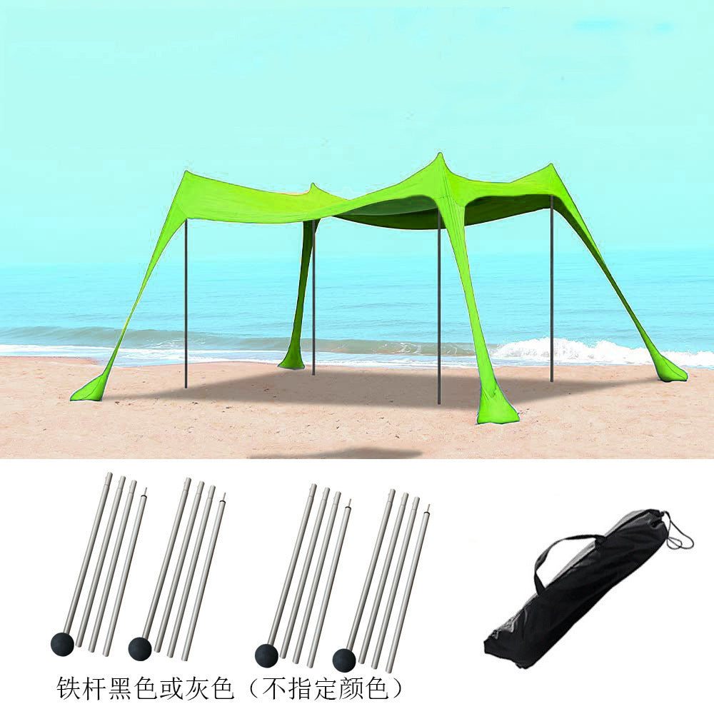 Outdoor Lawn Beach Lycra Canopy Tent Portable Lawn Camping Fishing Tent Outdoor Sun Protection Cooling Shade